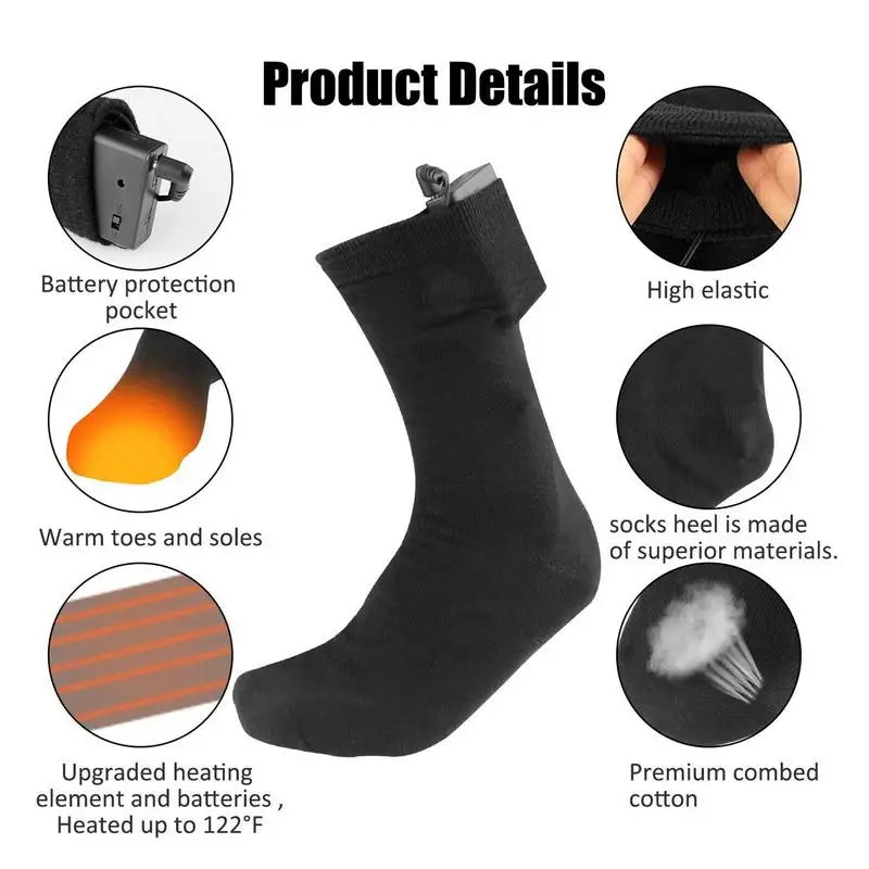 Rechargeable Heated Ski Socks