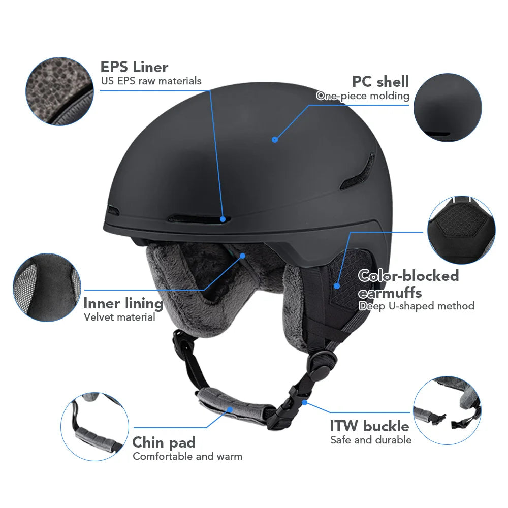 Lightweight EPS Foam Ski Helmet