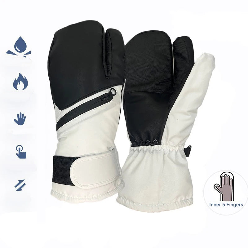 5 Finger Ski Mittens