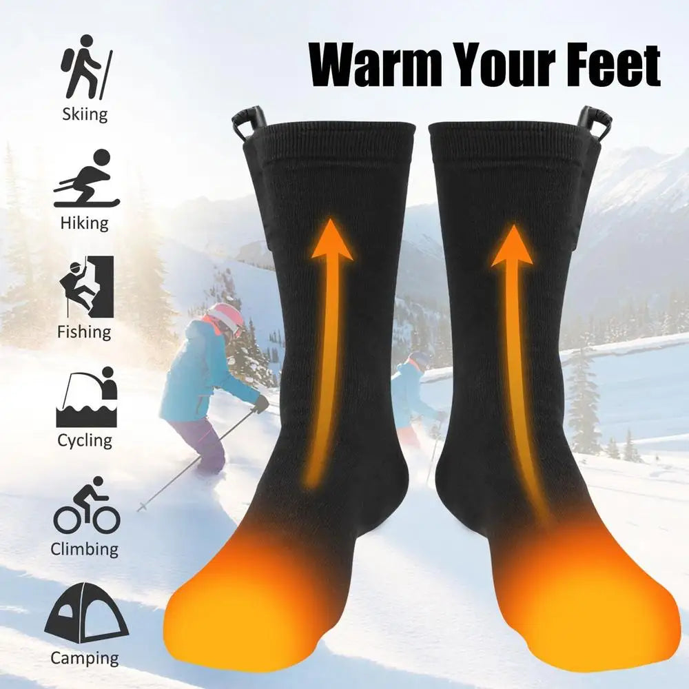 Rechargeable Heated Ski Socks