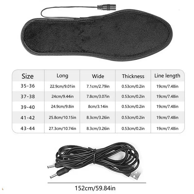 USB Heated Boot Insoles