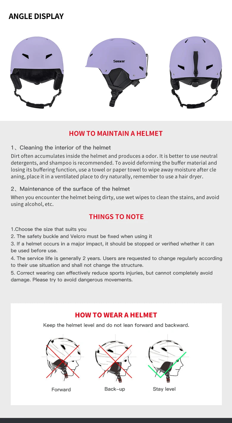 Seeker Ski Helmet Air Vented