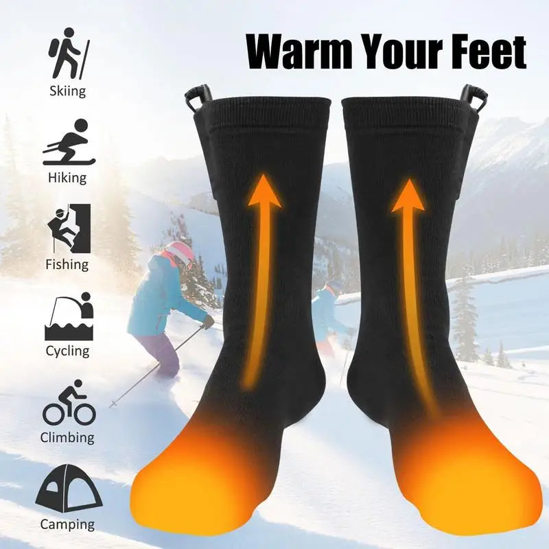 Rechargeable Heated Ski Socks