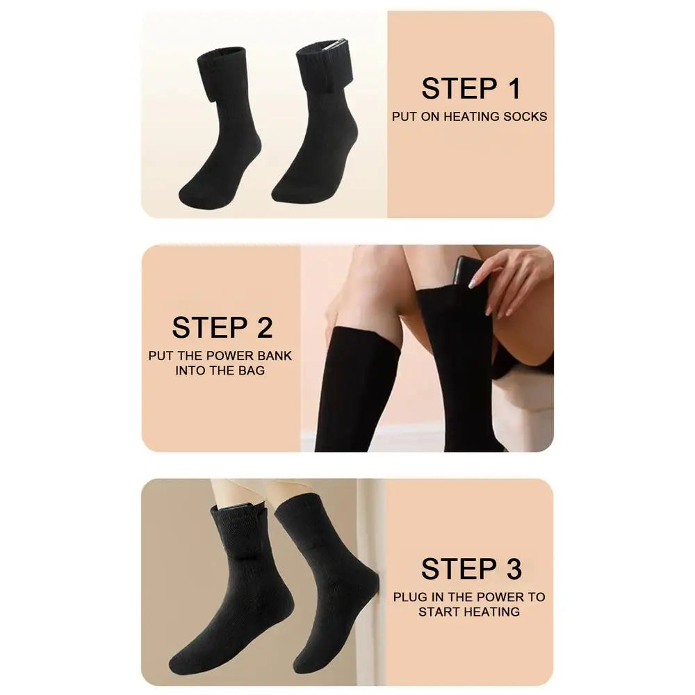 Rechargeable Heated Ski Socks